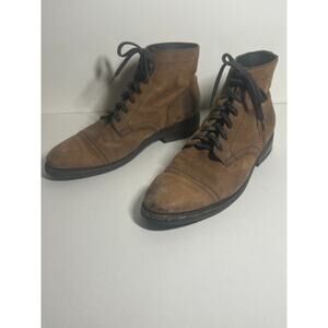 Thursday Boot Company Men's Brown Leather Captain Lace-Up Boot Size 14